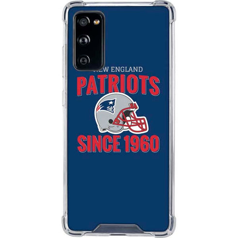 NFL New England Patriots Helmet Galaxy S20 FE Clear Case