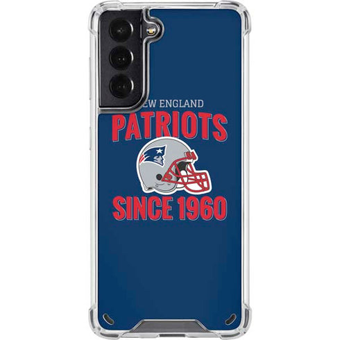 NFL New England Patriots Helmet Galaxy S21 5G Clear Case