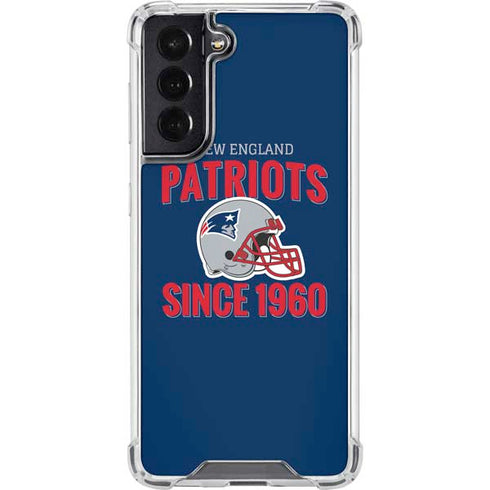 NFL New England Patriots Helmet Galaxy S22 Clear Case
