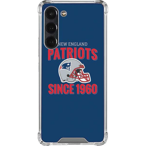NFL New England Patriots Helmet Galaxy S23 Plus Clear Case