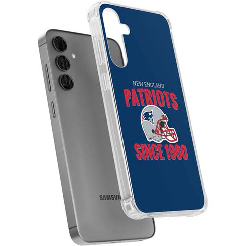 NFL New England Patriots Helmet Galaxy S24 Plus Clear Case