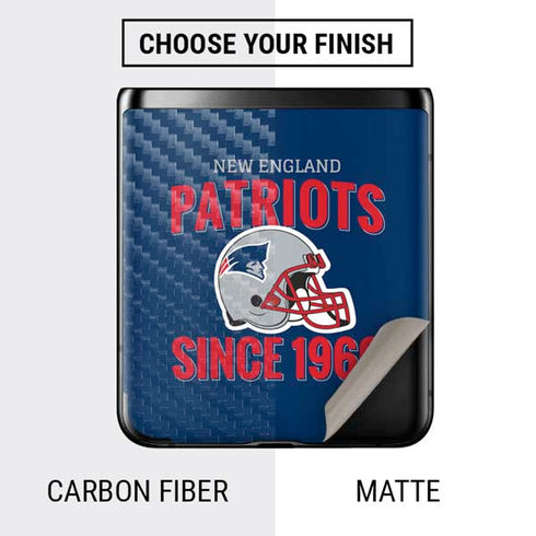 NFL New England Patriots Helmet Galaxy Z Flip Skin