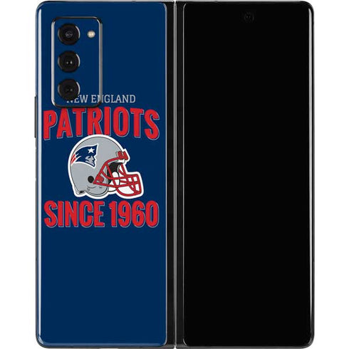 NFL New England Patriots Helmet Galaxy Z Fold2 5G Skin