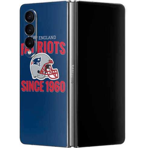 NFL New England Patriots Helmet Galaxy Z Fold4 5G Skin
