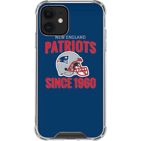 NFL New England Patriots Helmet iPhone 12 Clear Case