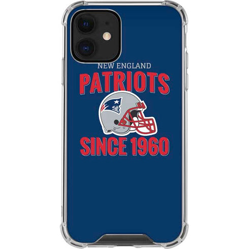 NFL New England Patriots Helmet iPhone 12 Mini Clear Case