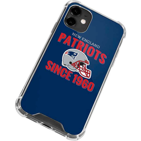 NFL New England Patriots Helmet iPhone 12 Mini Clear Case