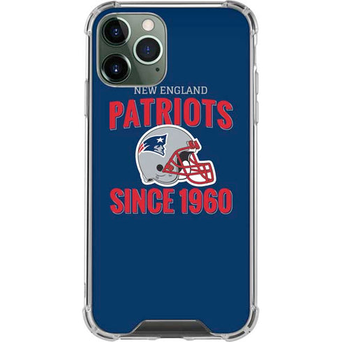 NFL New England Patriots Helmet iPhone 12 Pro Clear Case