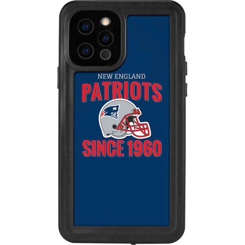 NFL New England Patriots Helmet iPhone 12 Pro Waterproof Case