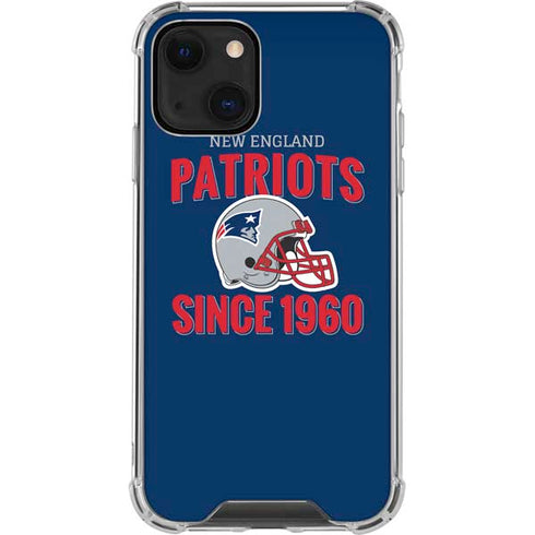 NFL New England Patriots Helmet iPhone 13 Clear Case