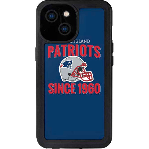 NFL New England Patriots Helmet iPhone 13 Mini Waterproof Case