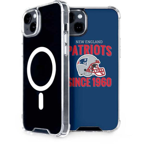 NFL New England Patriots Helmet iPhone 15 MagSafe Case