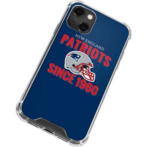 NFL New England Patriots Helmet iPhone 15 Plus Clear Case