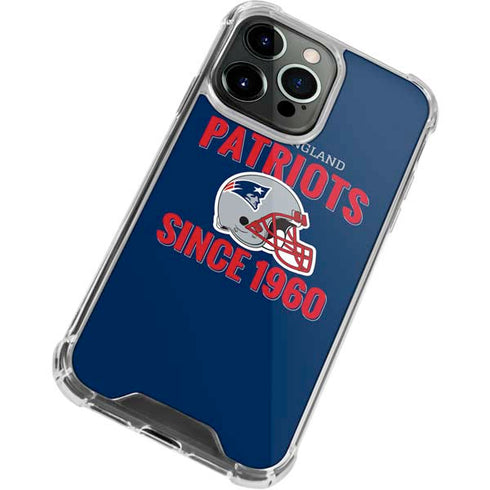 NFL New England Patriots Helmet iPhone 15 Pro Clear Case