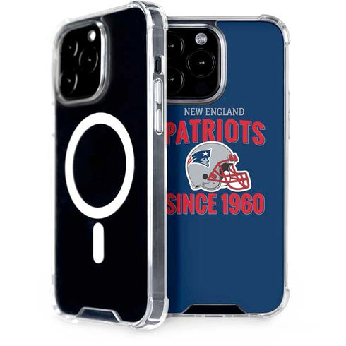 NFL New England Patriots Helmet iPhone 14 Pro Max MagSafe Case