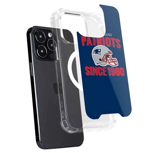NFL New England Patriots Helmet iPhone 15 Pro Max MagSafe Case