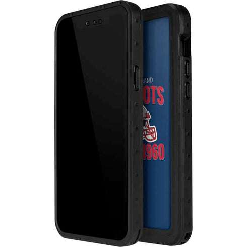 NFL New England Patriots Helmet iPhone 14 Pro Waterproof Case