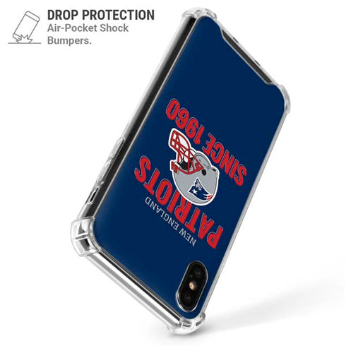 NFL New England Patriots Helmet iPhone X/XS Clear Case