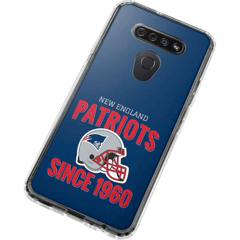 NFL New England Patriots Helmet LG K51/Q51 Clear Case