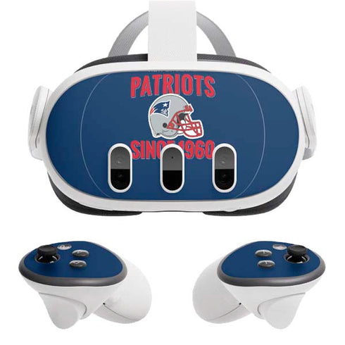 NFL New England Patriots Helmet Meta Quest 3 Skin