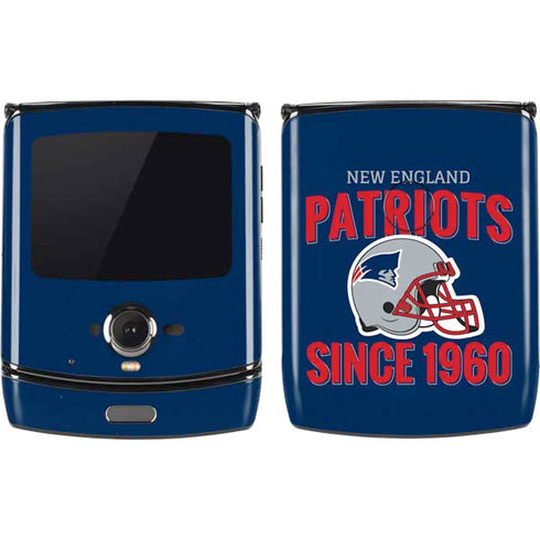 NFL New England Patriots Helmet Motorola RAZR Skin