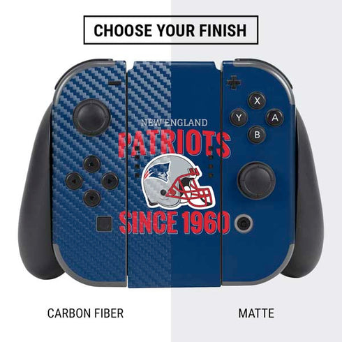 NFL New England Patriots Helmet Nintendo Switch Bundle Skin