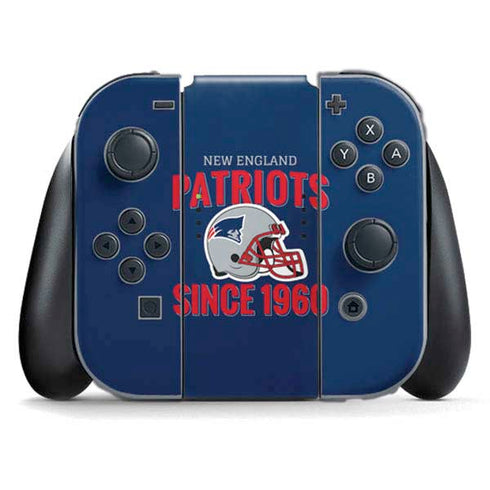 NFL New England Patriots Helmet Nintendo Switch (2017-2021) Joy-Con Controller Skin