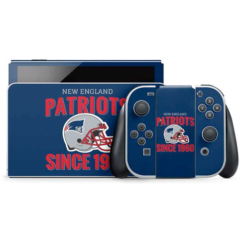 NFL New England Patriots Helmet Nintendo Switch OLED (2021) Skin