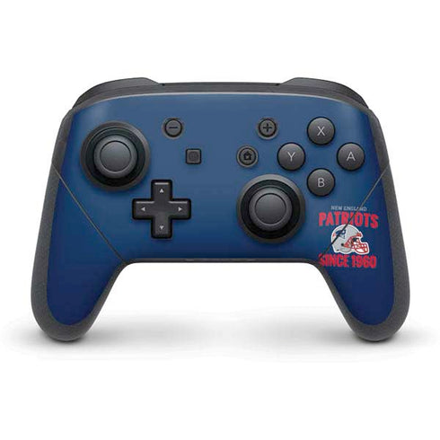 NFL New England Patriots Helmet Nintendo Switch Pro Controller Skin