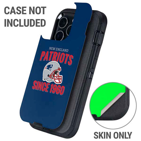 NFL New England Patriots Helmet Otterbox Defender iPhone Skin