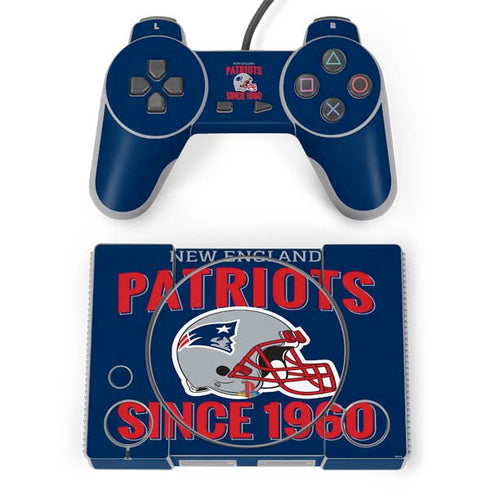 NFL New England Patriots Helmet PlayStation Classic Bundle Skin