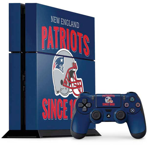 NFL New England Patriots Helmet PS4 Console and Controller Bundle Skin