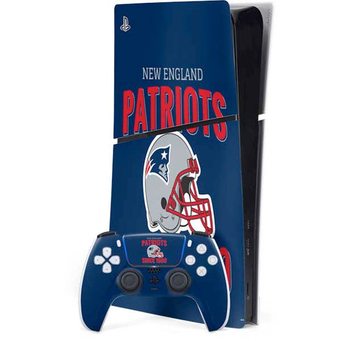 NFL New England Patriots Helmet PS5 Slim Digital Edition Console Skin