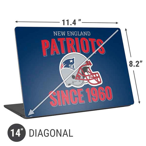 NFL New England Patriots Helmet Universal Laptop 14in (11.4 x 8.2in) Skin