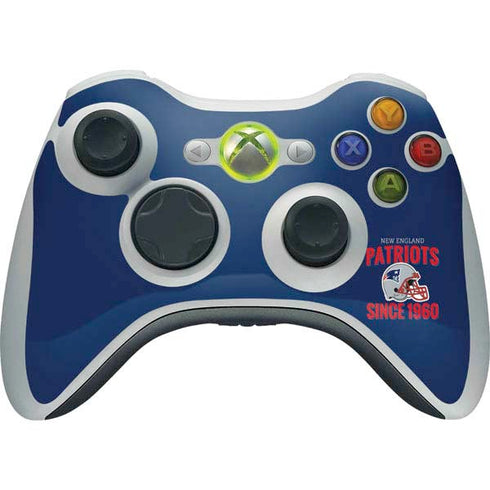 NFL New England Patriots Helmet Xbox 360 Wireless Controller Skin