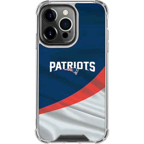 NFL New England Patriots iPhone 14 Pro Clear Case