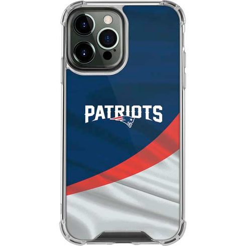 NFL New England Patriots iPhone 14 Pro Max Clear Case