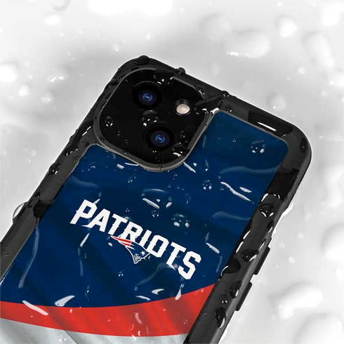 NFL New England Patriots iPhone 15 Plus Waterproof Case