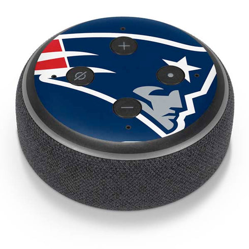 NFL New England Patriots Large Logo Amazon Echo Dot Skin