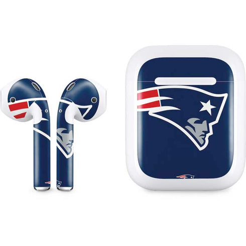 NFL New England Patriots Large Logo Apple AirPods Skin