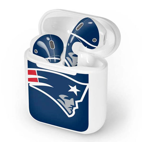 NFL New England Patriots Large Logo Apple AirPods Skin