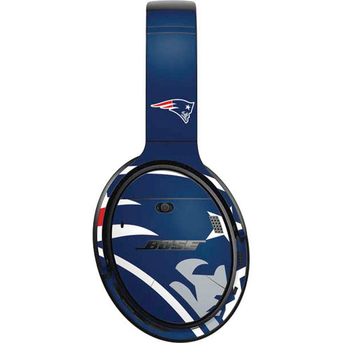 NFL New England Patriots Large Logo Bose QuietComfort 35 II Headphones Skin