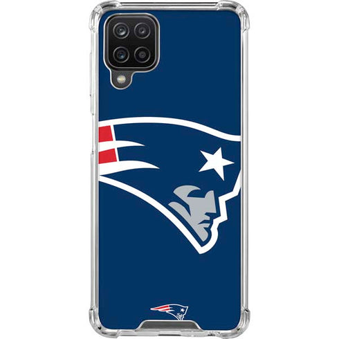 NFL New England Patriots Large Logo Galaxy A12 Clear Case