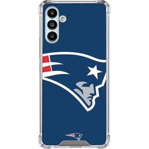 NFL New England Patriots Large Logo Galaxy A13 5G Clear Case