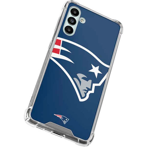 NFL New England Patriots Large Logo Galaxy A13 5G Clear Case