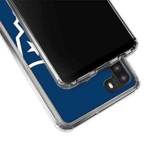 NFL New England Patriots Large Logo Galaxy A21 Clear Case