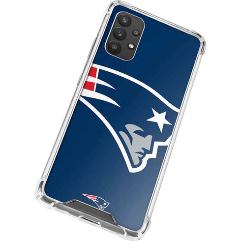 NFL New England Patriots Large Logo Galaxy A32 5G Clear Case