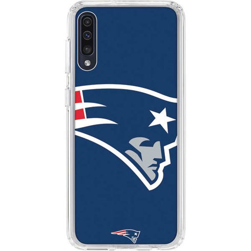 NFL New England Patriots Large Logo Galaxy A50 Clear Case