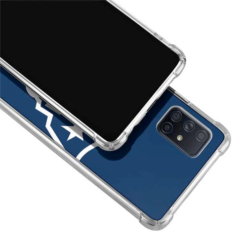 NFL New England Patriots Large Logo Galaxy A71 5G Clear Case
