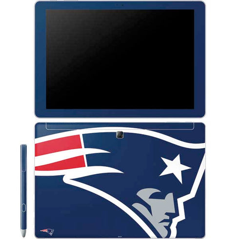 NFL New England Patriots Large Logo Galaxy Book 12in Skin